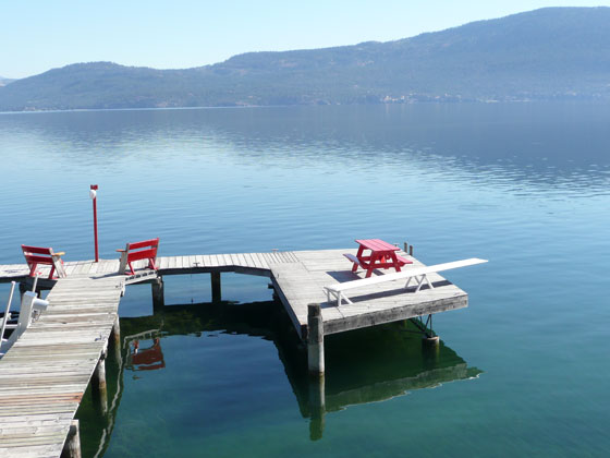 Okanagan Lake BC private lakefront vacation rental